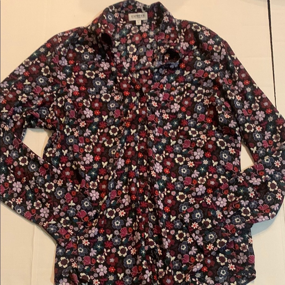 Express Multicolor Floral Blouse